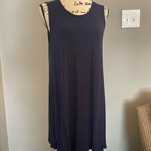 EUC navy sleeveless t-shirt dress